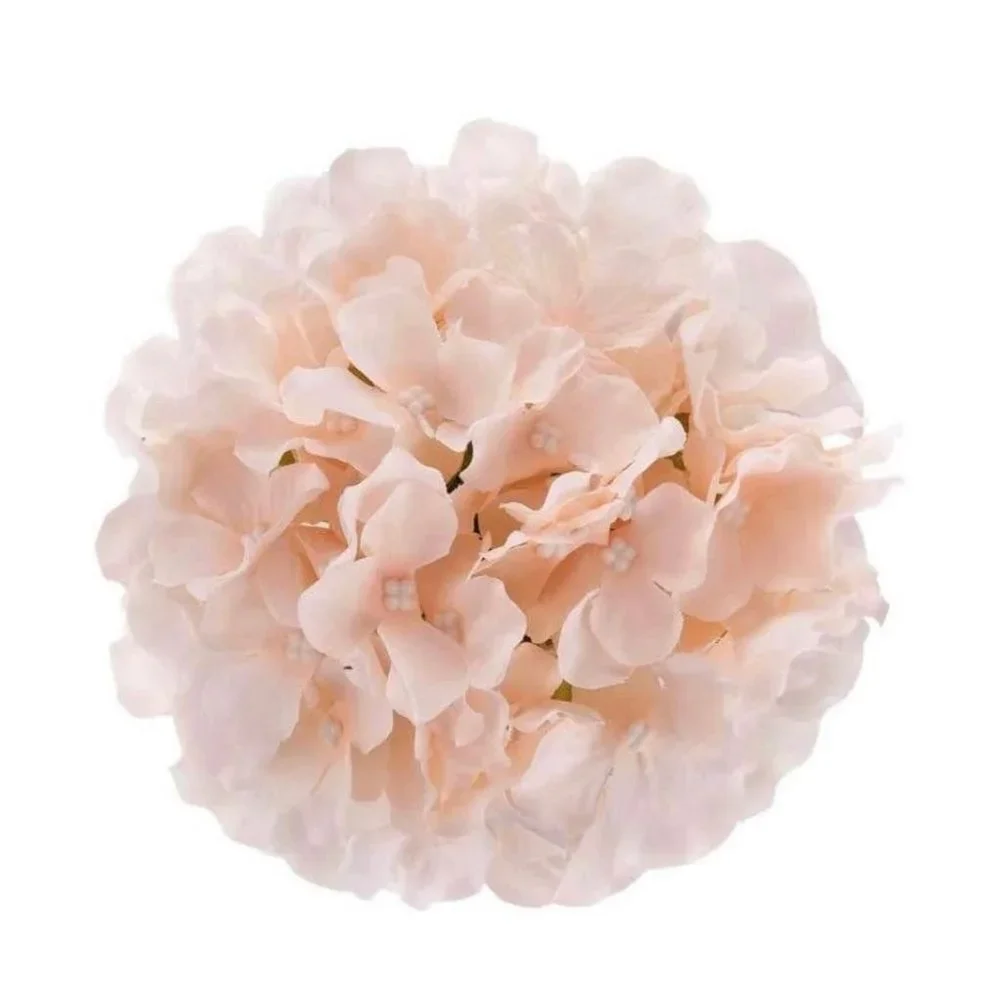 20 pack | Blush Pink Silk Hydrangea Flower with Stems Wedding Home Bouquet